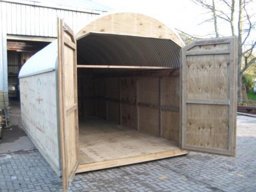 Horses Hay Shed with Floor